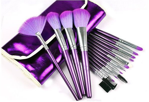 Kit de 16 Pincéis Roxo PRONTA ENTREGA !